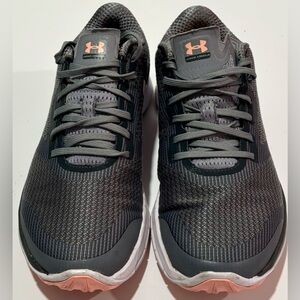 Under Armour Women’s Running Shoes | Gray & Peach | Athletic Sneakers